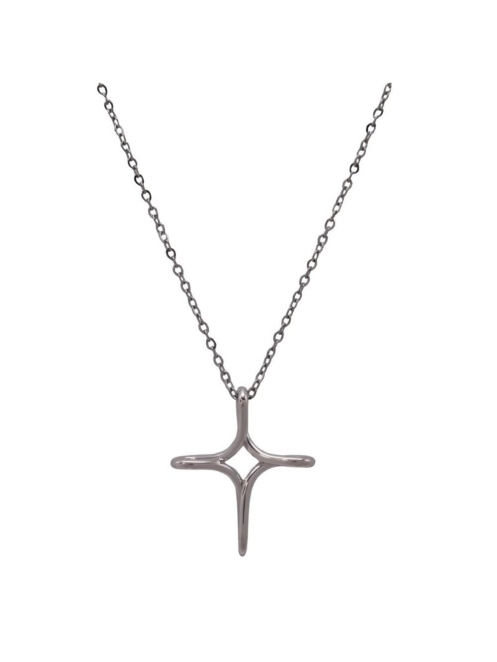 Tiffany & Co New Infinity Cross Necklace Silver